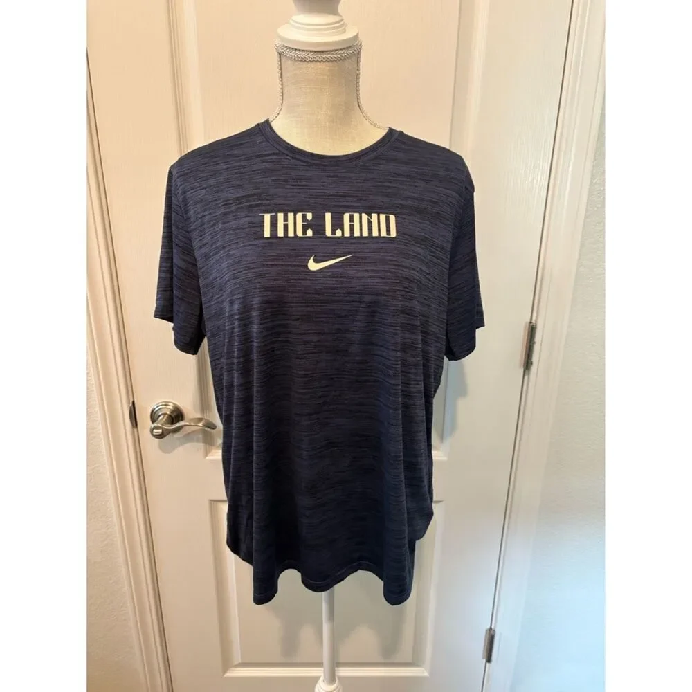 Nike Navy 'The Land' Short Sleeve Performance Tee